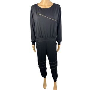 Uptown USA Women's Jumpsuit Size M Fashionable Zipper‎ Detail